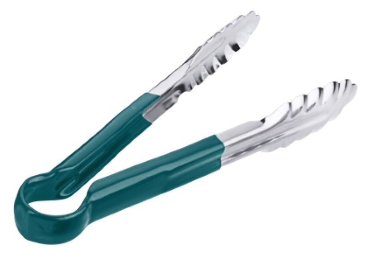 Küchenzange HACCP 24 cm / grün Edelstahl