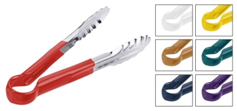 Küchenzange HACCP 30 cm / rot Edelstahl