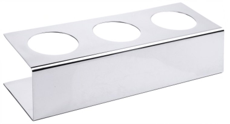 Gestell für Quetschflaschen 3 / 24 cm Edelstahl