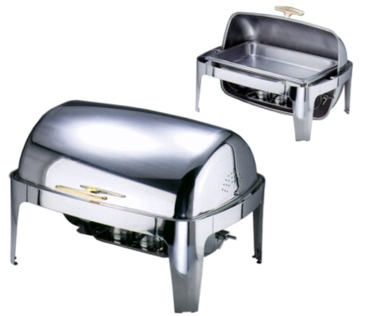Roll Top Chafing Dish mit regulierbarer elektr. Heizquelle 670 x 490 mm GN 1/1 Edelstahl