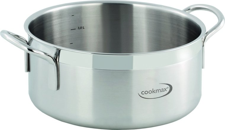 Bratentopf Gourmet Ø 24 cm 4,7 L Edelstahl