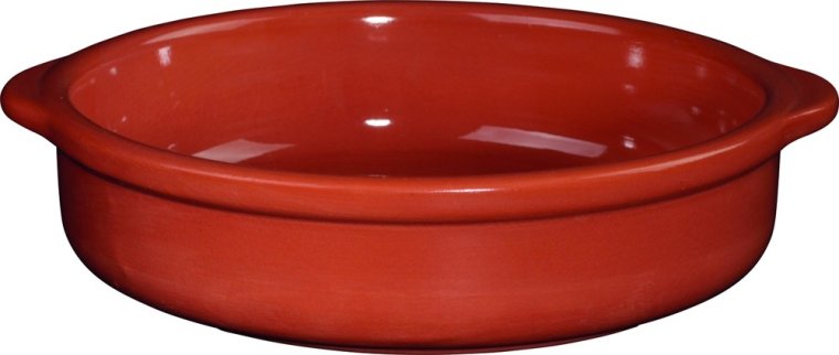 Backform mit Griffe rund, terracotta Ø 185 mm