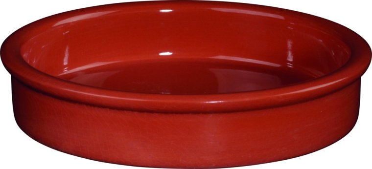 Backform ohne Griffe rund Ø 13,8cm, terracotta