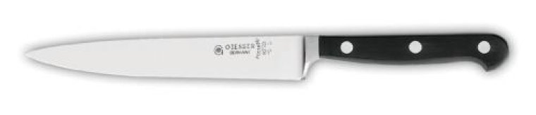Kochmesser schmal Klinge 15cm schwarzer Griff