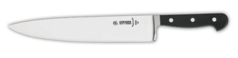 Kochmesser breit Klinge 25cm blauer Griff
