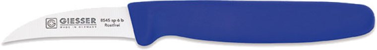 Tourniermesser 6 cm blau Edelstahl