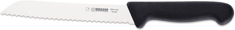 Brotmesser 24 cm schwarz Edelstahl