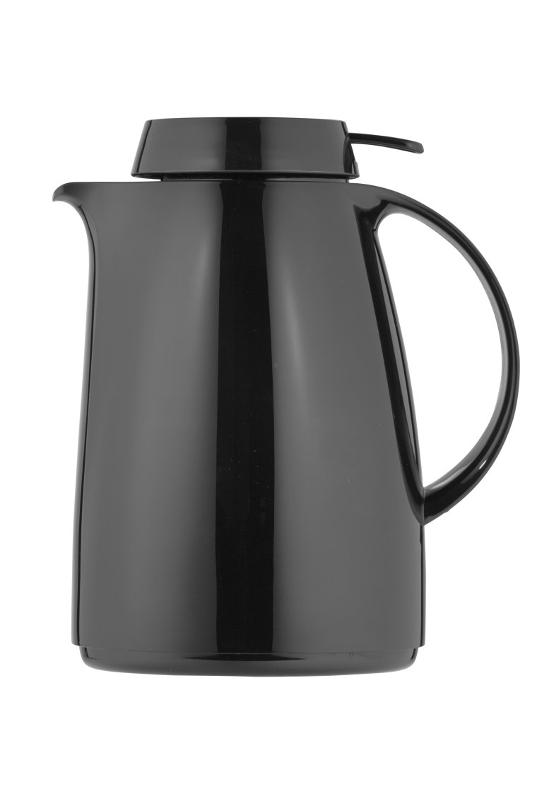 Isolierkanne 1,0 l schwarz Servitherm Kunststoff