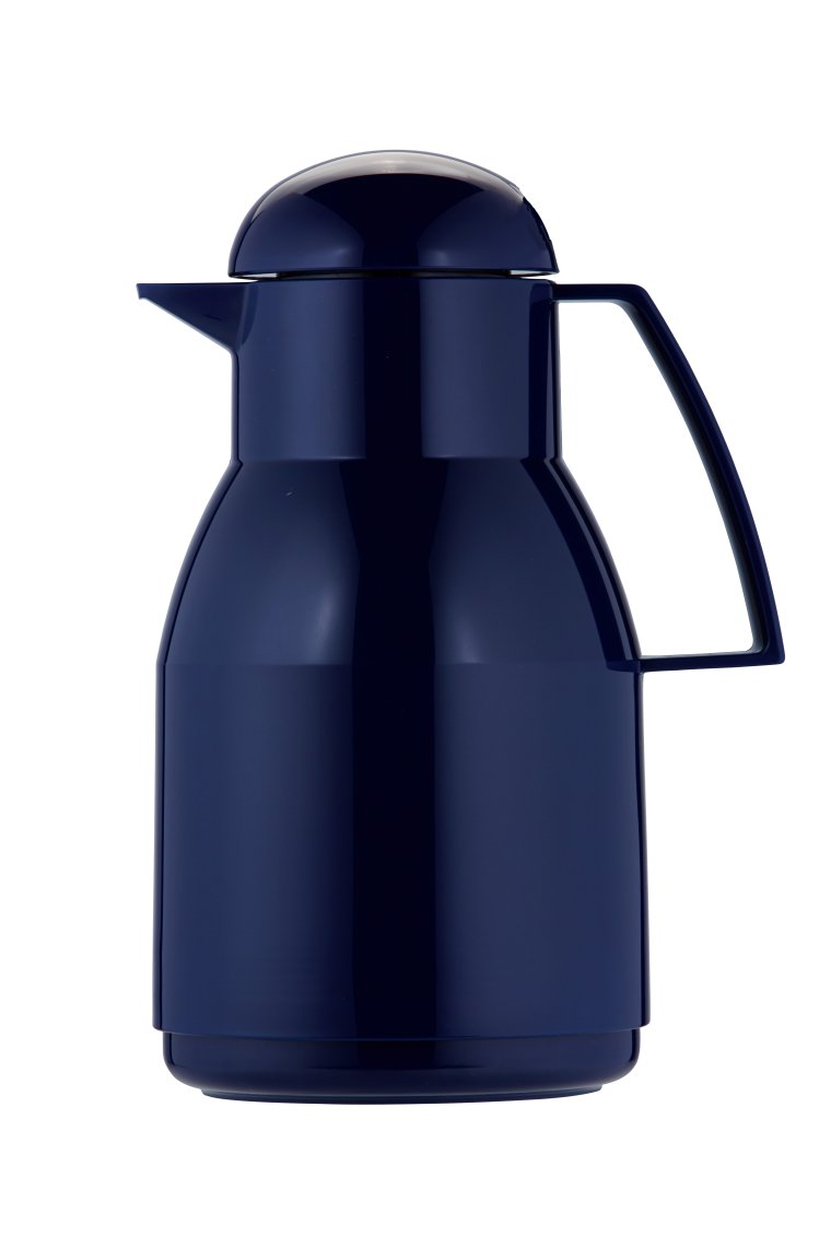 Isolierkanne 1,0 l dunkelblau Top Kunststoff