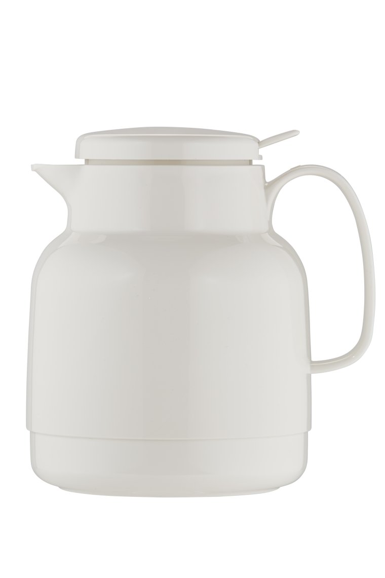 Isolierkanne 1,0 l Mondo Push mit Drucktaste weiß Kunststoff