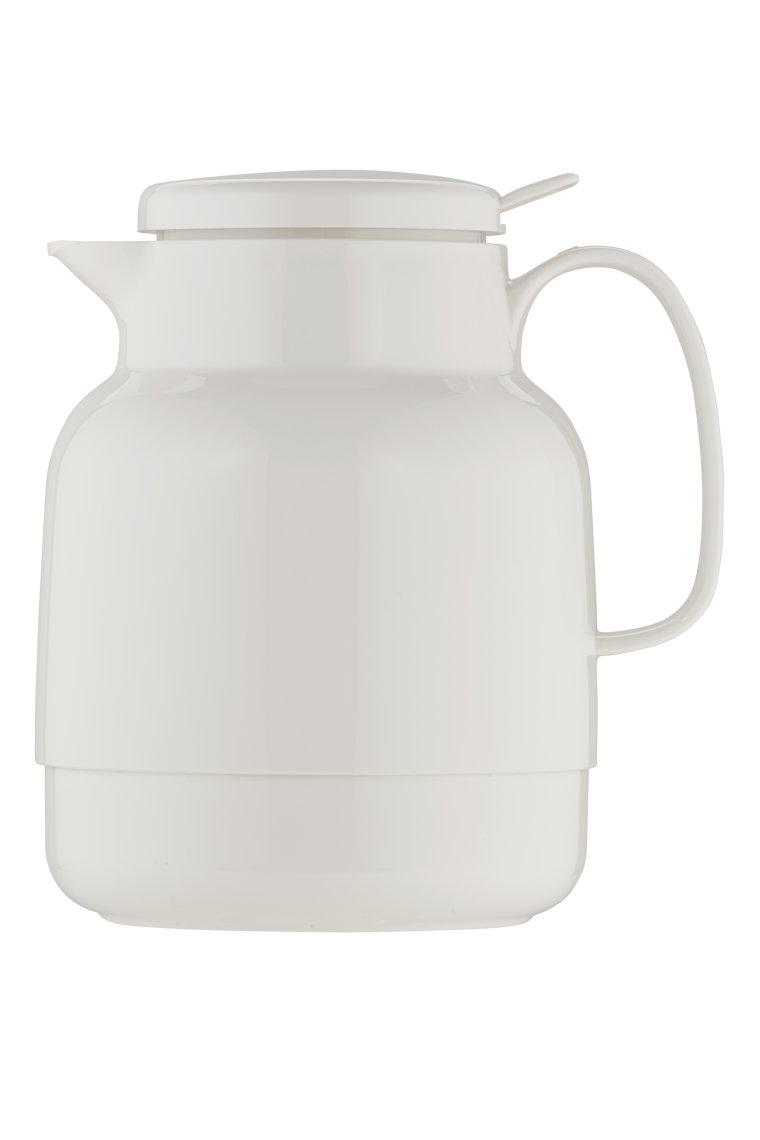 Isolierkanne 1,3 l Mondo Push mit Drucktaste weiß Kunststoff