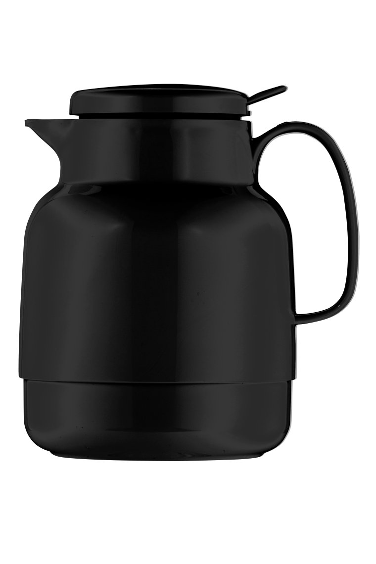 Isolierkanne 1,3 l Mondo Push mit Drucktaste schwarz Kunststoff
