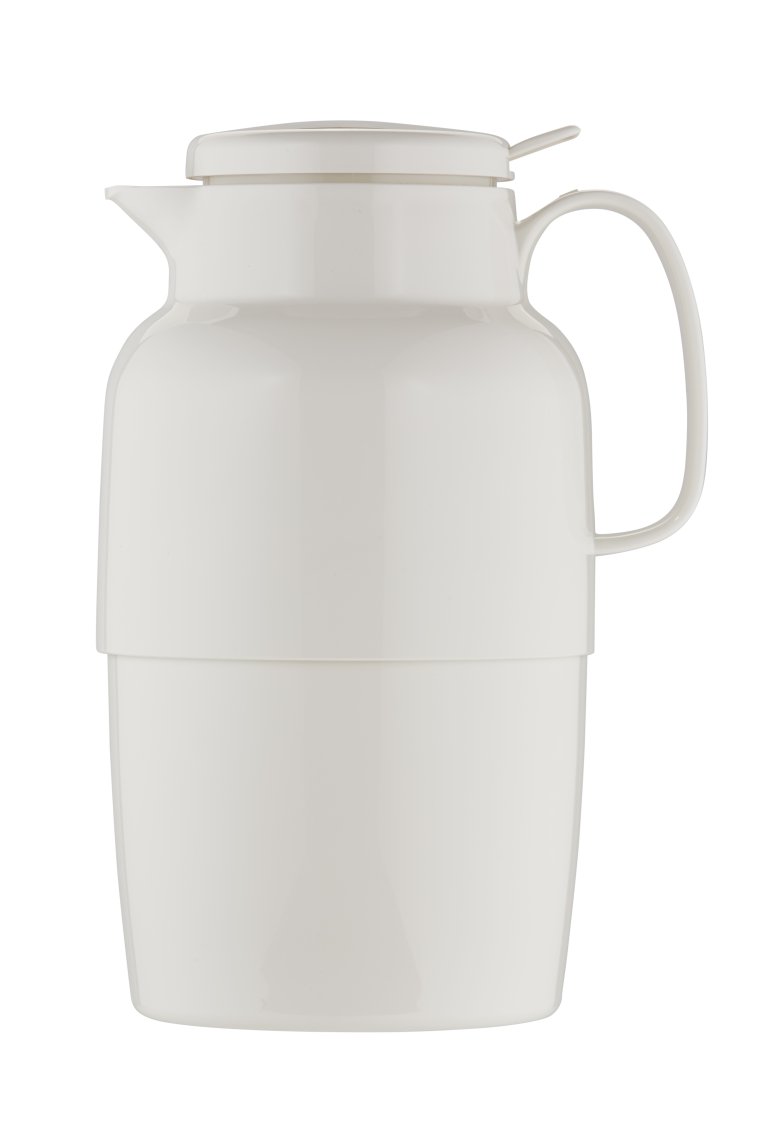 Isolierkanne 2,0 l Mondo Push mit Drucktaste weiß Kunststoff