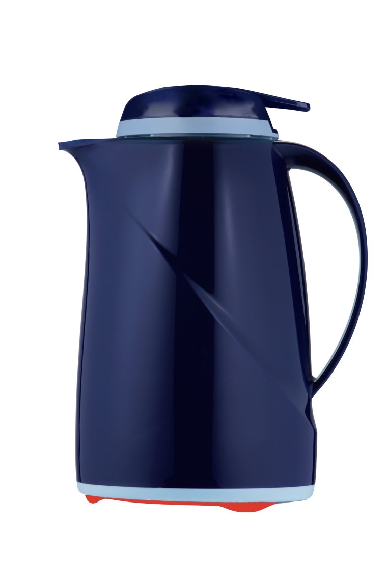 Isolierkanne Wave Push 0,6 l blau Kunststoff