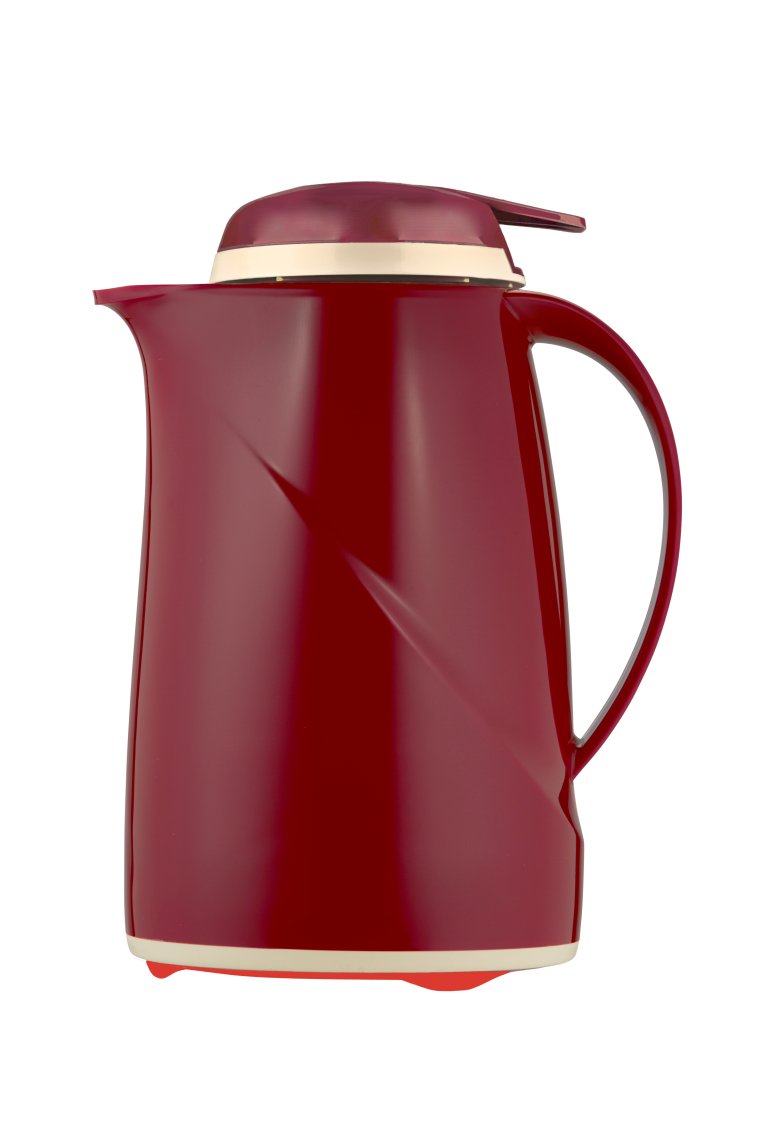 Isolierkanne Wave Push 0,6 l rot Kunststoff