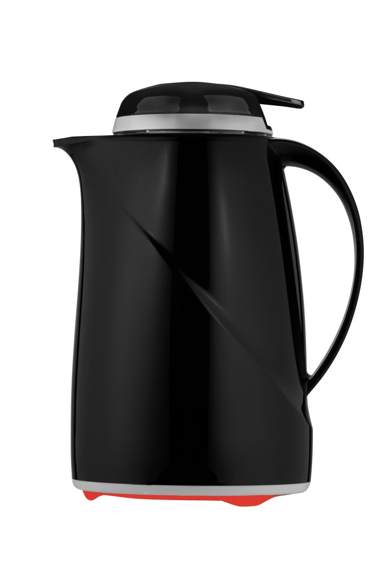 Isolierkanne Wave Push 0,6 l schwarz Kunststoff