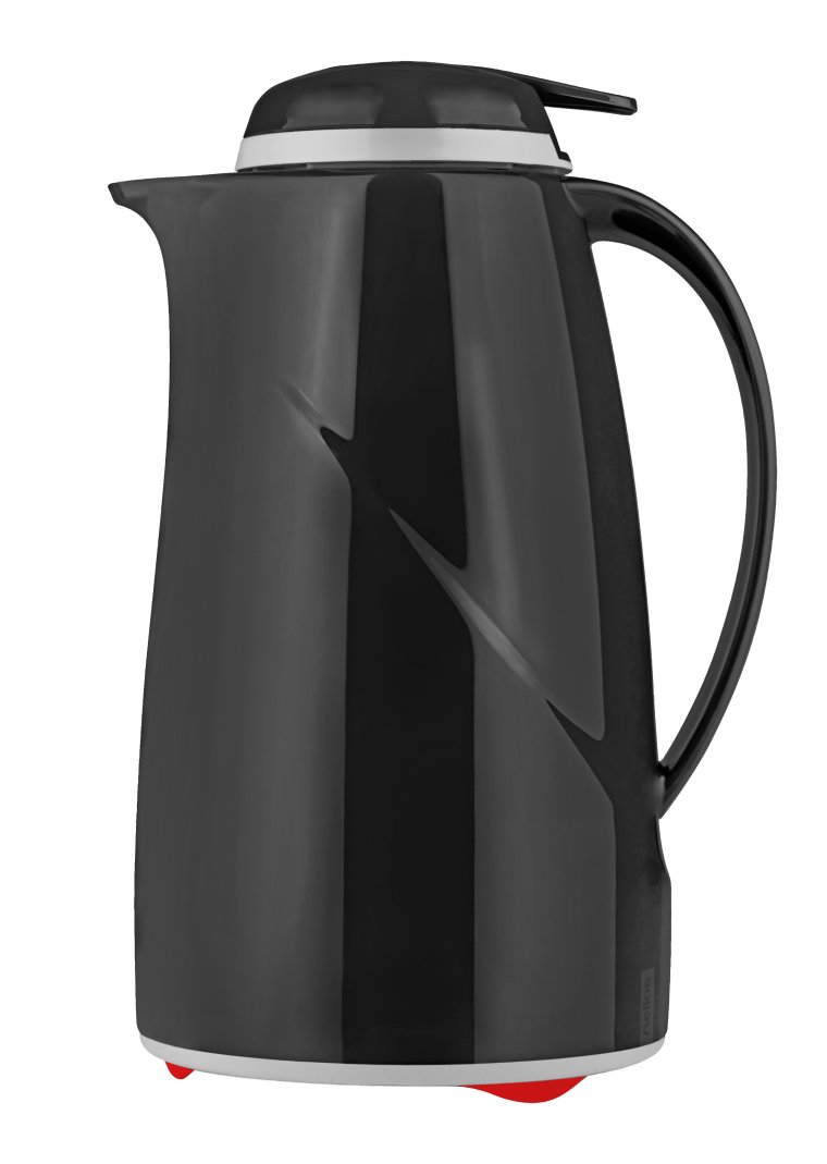 Isolierkanne Wave Push 1,0 l schwarz Kunststoff