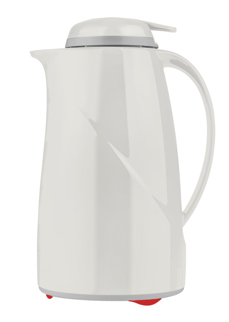 Isolierkanne Wave Push 1,0 l weiß Kunststoff