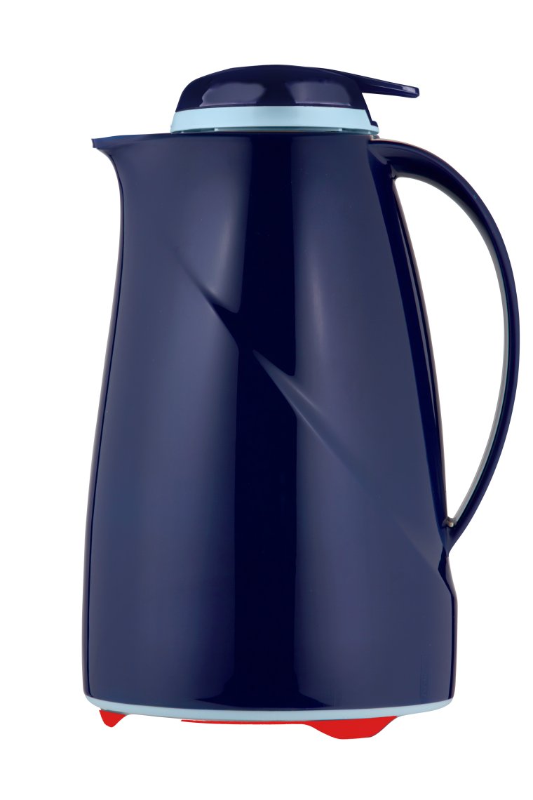 Isolierkanne Wave Push 1,5 l blau Kunststoff