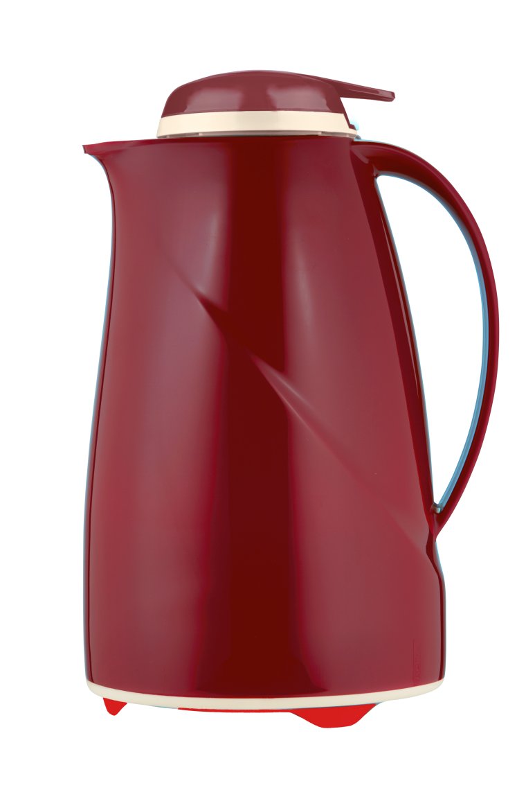 Isolierkanne Wave Push 1,5 l rot Kunststoff