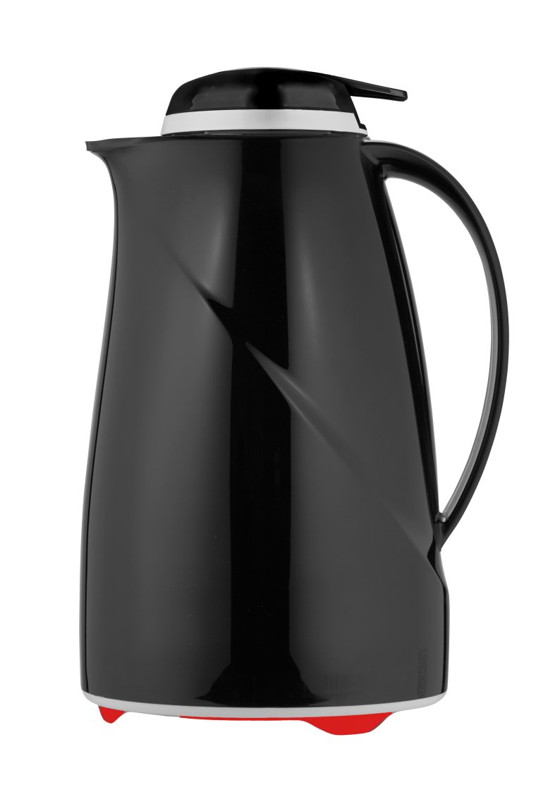 Isolierkanne Wave Push 1,5 l schwarz Kunststoff