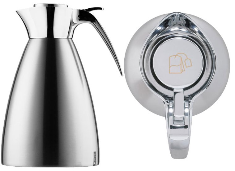Isolierkanne Supreme 1,5 l Gravur Teebeutel Edelstahl