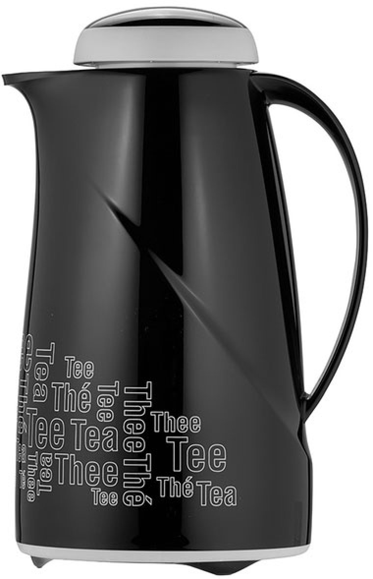 Isolierkanne Wave 1,0 l Tea Time schwarz Kunststoff