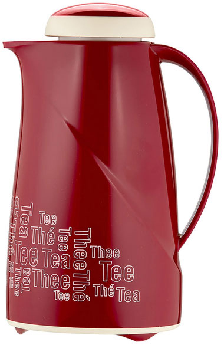 Isolierkanne Wave 1,0 l Tea Time rot Kunststoff