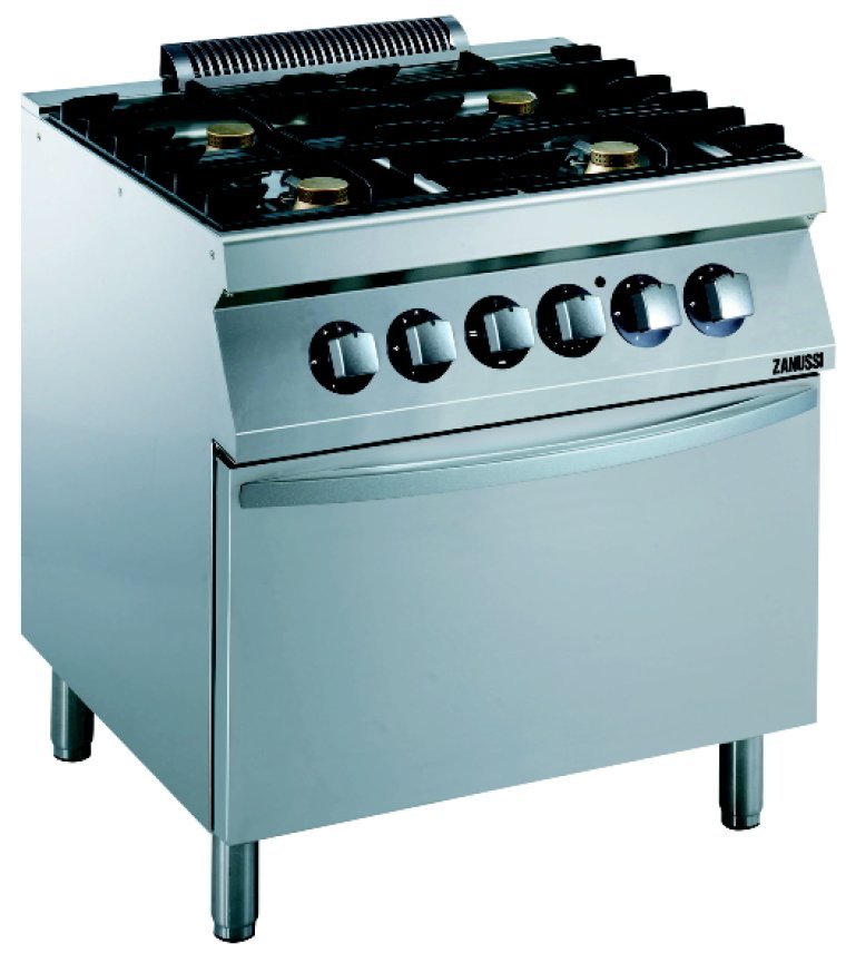 Gasherd GH7 / 4FLEB Serie EVO 700 800 x mm Edelstahl