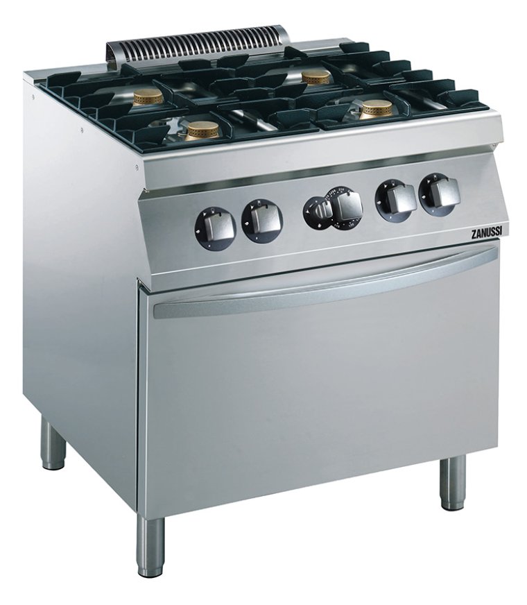 Gasherd GH7 / 4FLGB Serie EVO 700 800 x mm Edelstahl