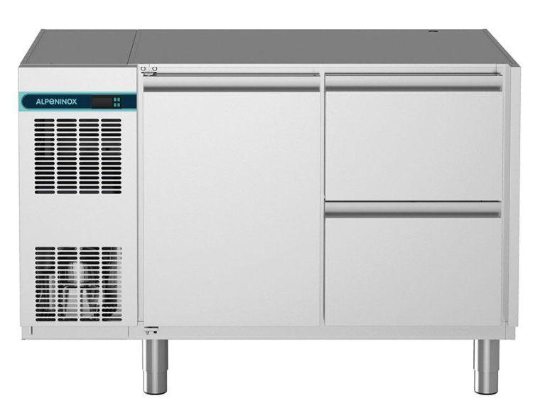 Kühltisch 1 Tür 2 Schubladen 1/2 CLM 650 2-7011