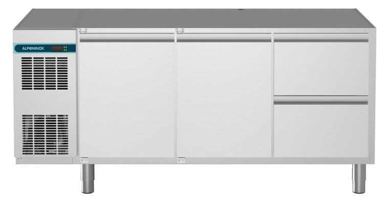 Kühltisch 2 Türen Schubladen 1/2 CLM 650 3-7011