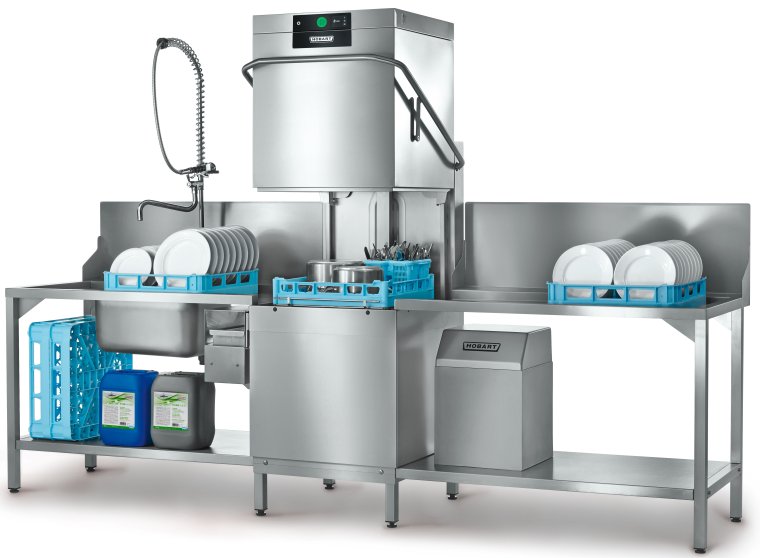 Besteck- und Geschirrspülmaschine PREMAX AUP-10-B mit CNS-Wascharmen Wärmerückgewinnung