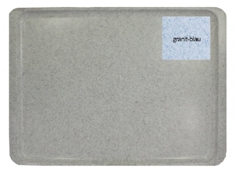 Tablett 46x34,4 cm GP0540 granit-blau Kunststoff