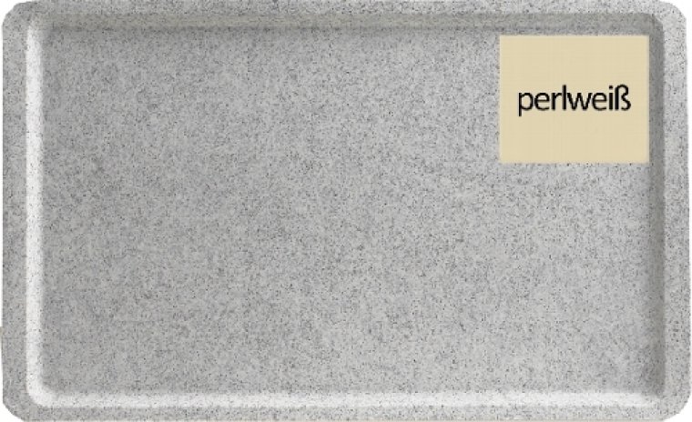 Tablett 46x34,4 cm GL0540 perlweiß Kunststoff