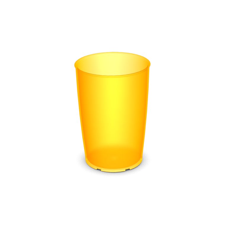 805 Trinkbecher 0,25 l gelb-transparent