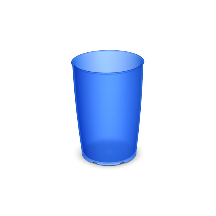 805 Trinkbecher 0,25 l blau-transparent