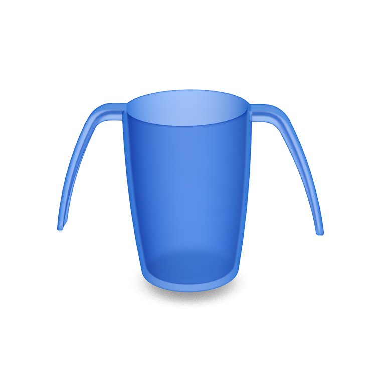 816 2-Henkelbecher 280 ml blau