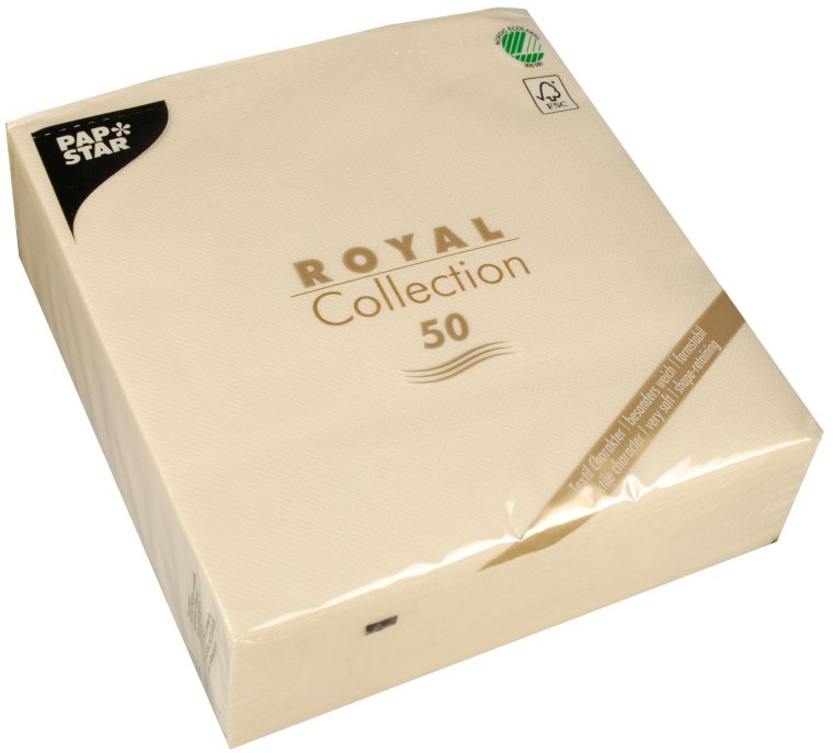 Servietten ROYAL Collection 40 cm x champanger 50er Pack