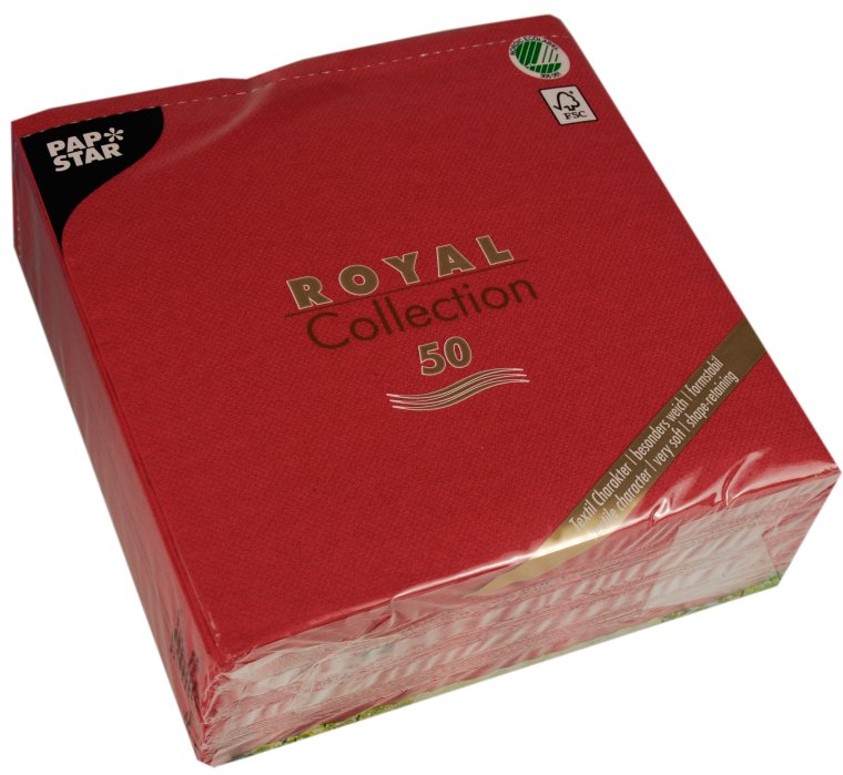 Servietten ROYAL Collection 40 cm x bordeaux 50er Pack