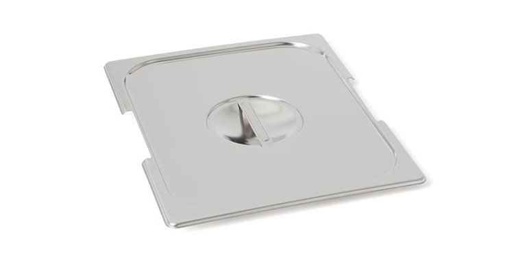 Flachdeckel 121a GN1/2 mit Griffmulde und Ausschnitt für Griffe GN 1/2