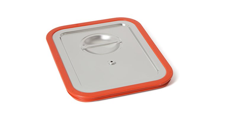 Steckdeckel wasserdicht 125 mit Griffmulde GN1/2 GN 1/2 Edelstahl