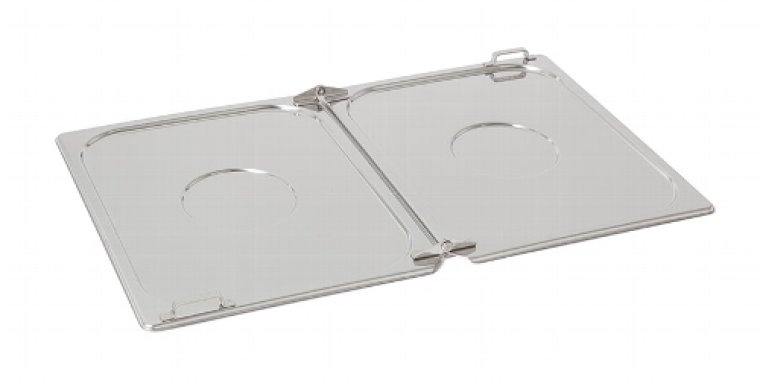 Flachdeckel 113 GN1/1 mit Scharnier GN 1/1