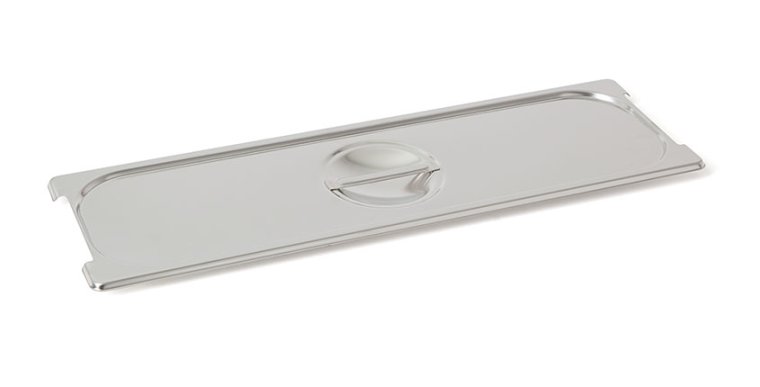 Flachdeckel 241a GN2/4 mit Griffmulde und Ausschnitt für Griffe GN 2/4