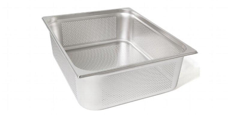 GN-Behälter gelocht 21 204 GN2/1-200 (kein Einsatz) 650 x 530 mm GN 2/1 Edelstahl