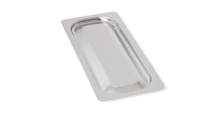 Steckdeckel 286 GN2/8 GN 2/8 Edelstahl