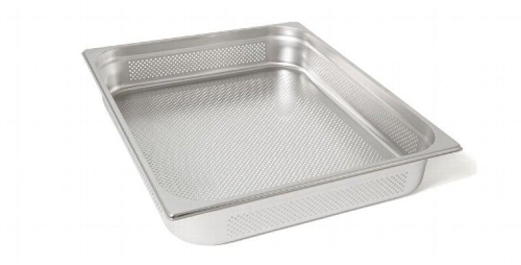 GN-Behälter gelocht 21 104 GN2/1-100 (kein Einsatz) 650 x 530 mm GN 2/1 Edelstahl