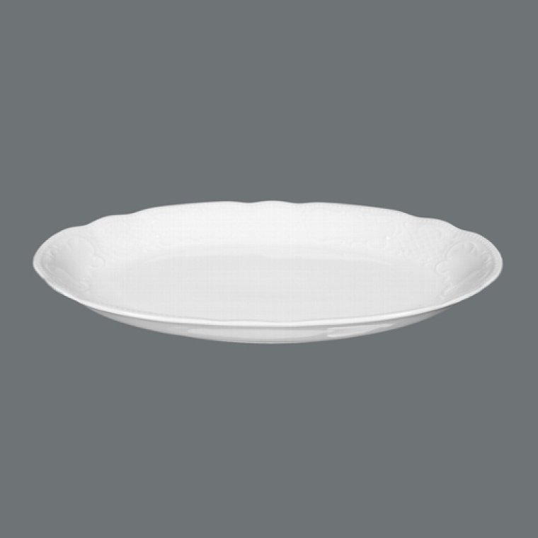 Servierplatte oval 28 cm weiß Salzburg
