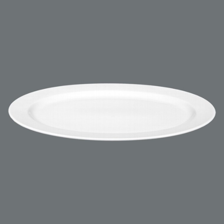 Servierplatte oval 35 cm weiß Meran