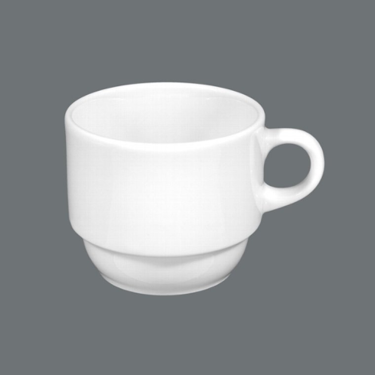 Kaffeetasse 3 / 0,20 weiß Ø 76 mm Meran Porzellan
